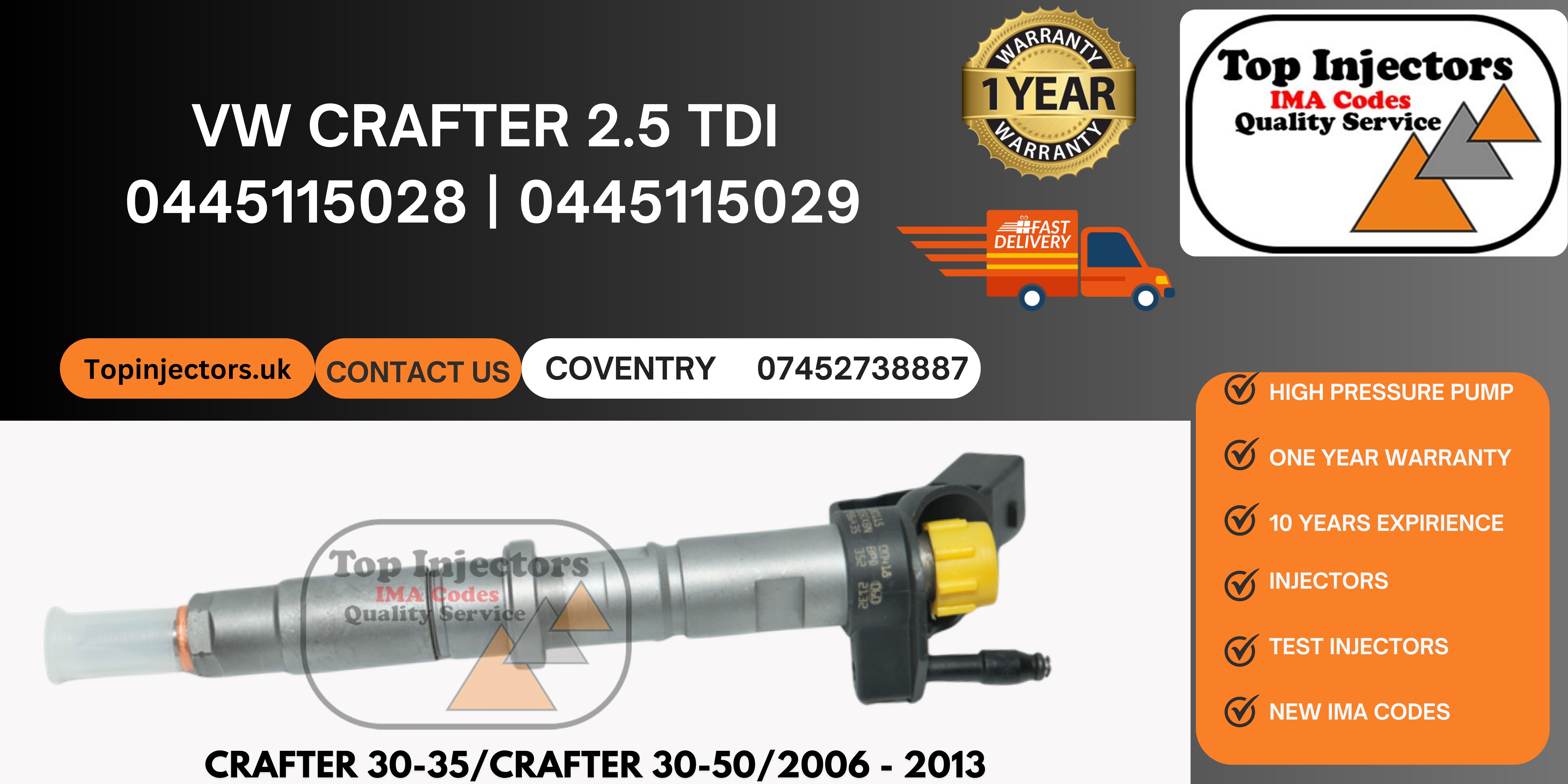 Injector 0445115029 (Crafter 2.5)