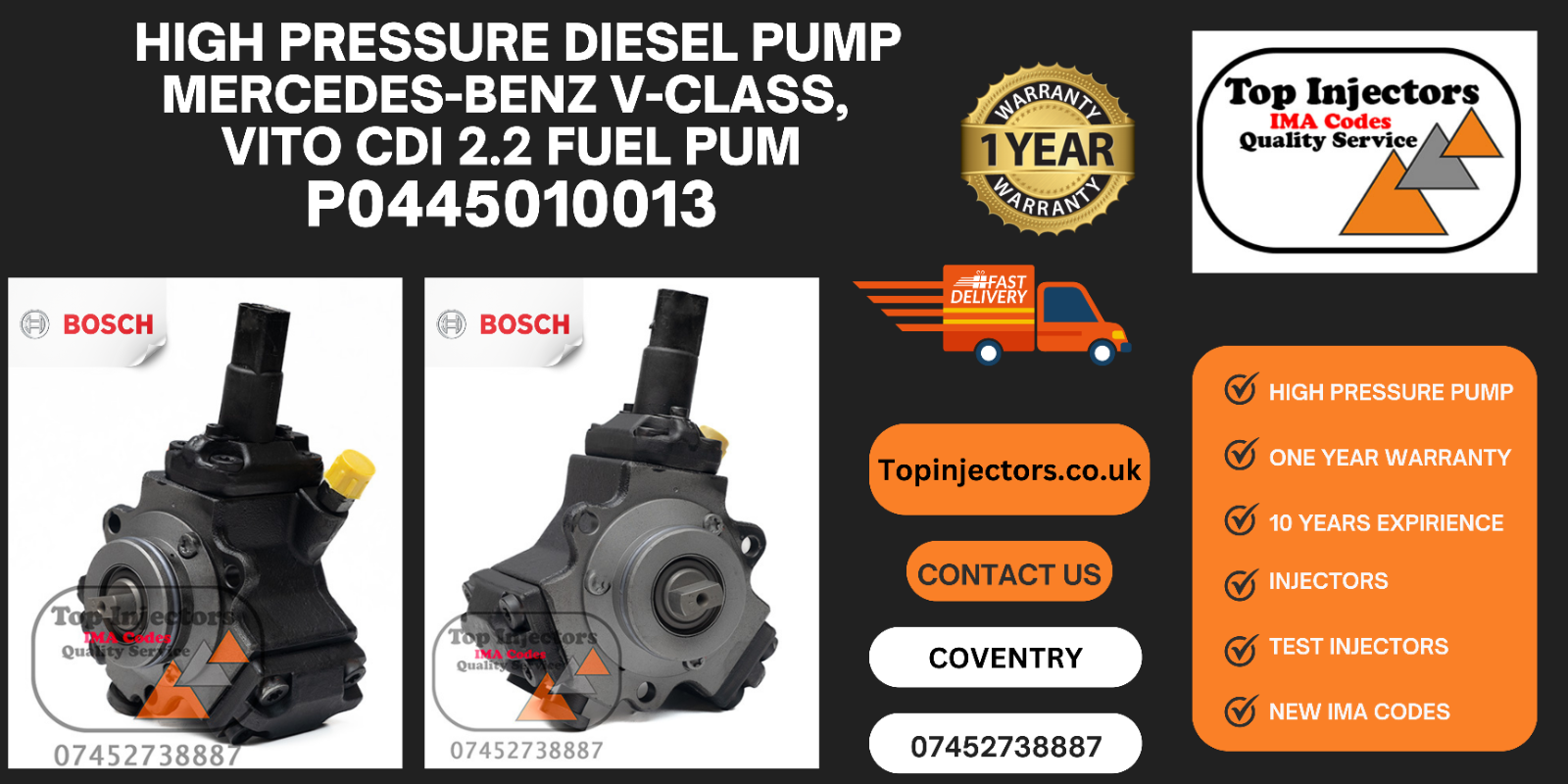 FORD TRANSIT CITROEN 2.2 TDCI DIESEL FUEL INJECTOR BK2Q9K546AG A2C59517051