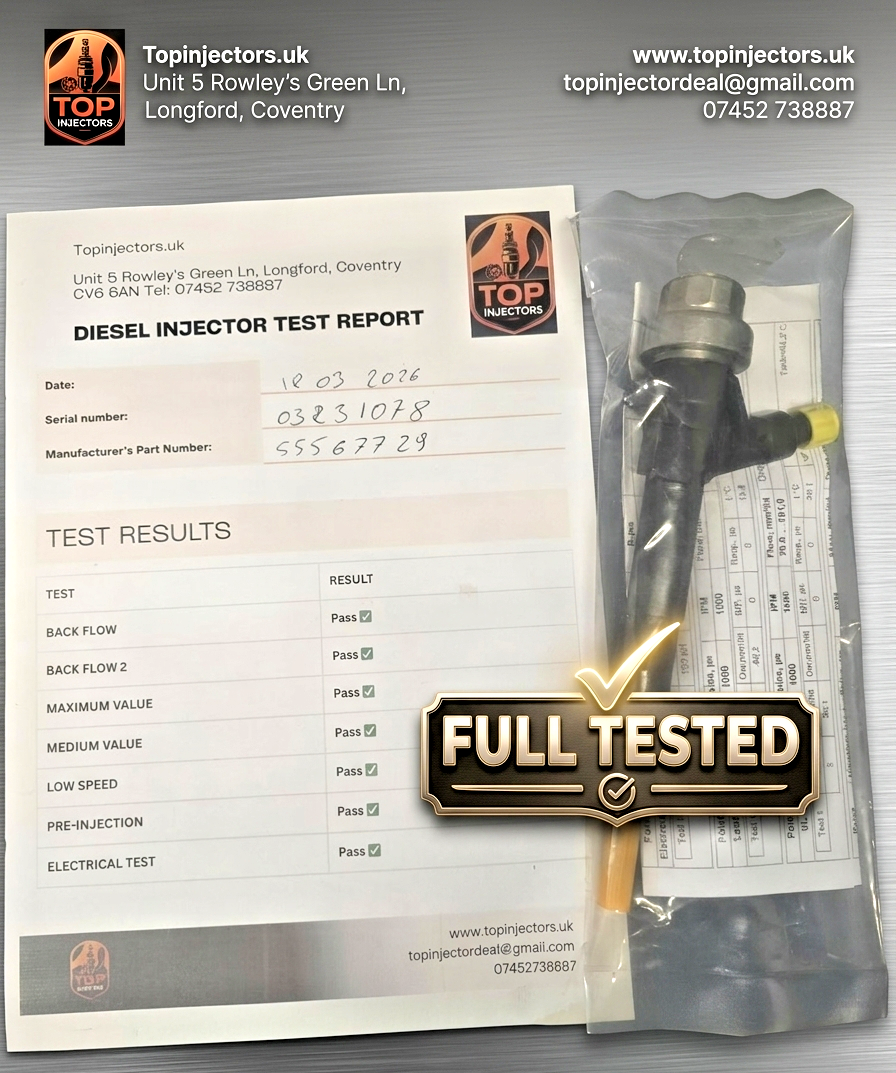 VAUXHALL ASTRA ZAFIRA CORSA  1.7 CDTI - DIESEL FUEL INJECTOR DENSO 55567729